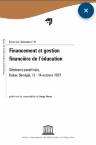 Financement et gestion financière de l’éducation