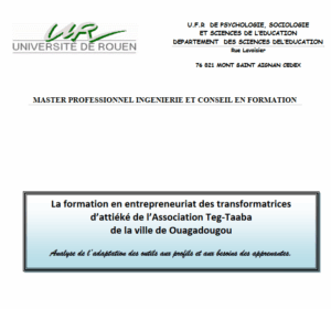 La formation en entrepreneuriat des transformatrices d’attiéké