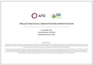 Grille d’analyse de la rénovation des dispositifs de FAR – Le cas du Togo