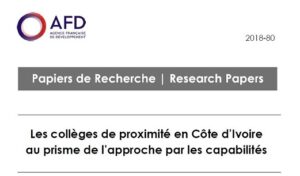 Les collèges de proximité en Côte d’Ivoire au prisme de l’approche par les capabilités