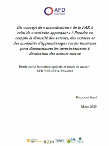 Étude sur la formation agricole et rurale de masse. Du concept de « massification » de la FAR à celui de « territoire apprenant » ?
