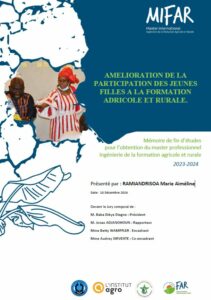 Amélioration de la participation des jeunes filles à la formation agricole et rurale. Cas du lycée technique et professionnel Faratsiho, Madagascar