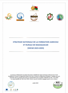 Stratégie nationale de la formation agricole et rurale de Madagascar (SNFAR 2023-2025)